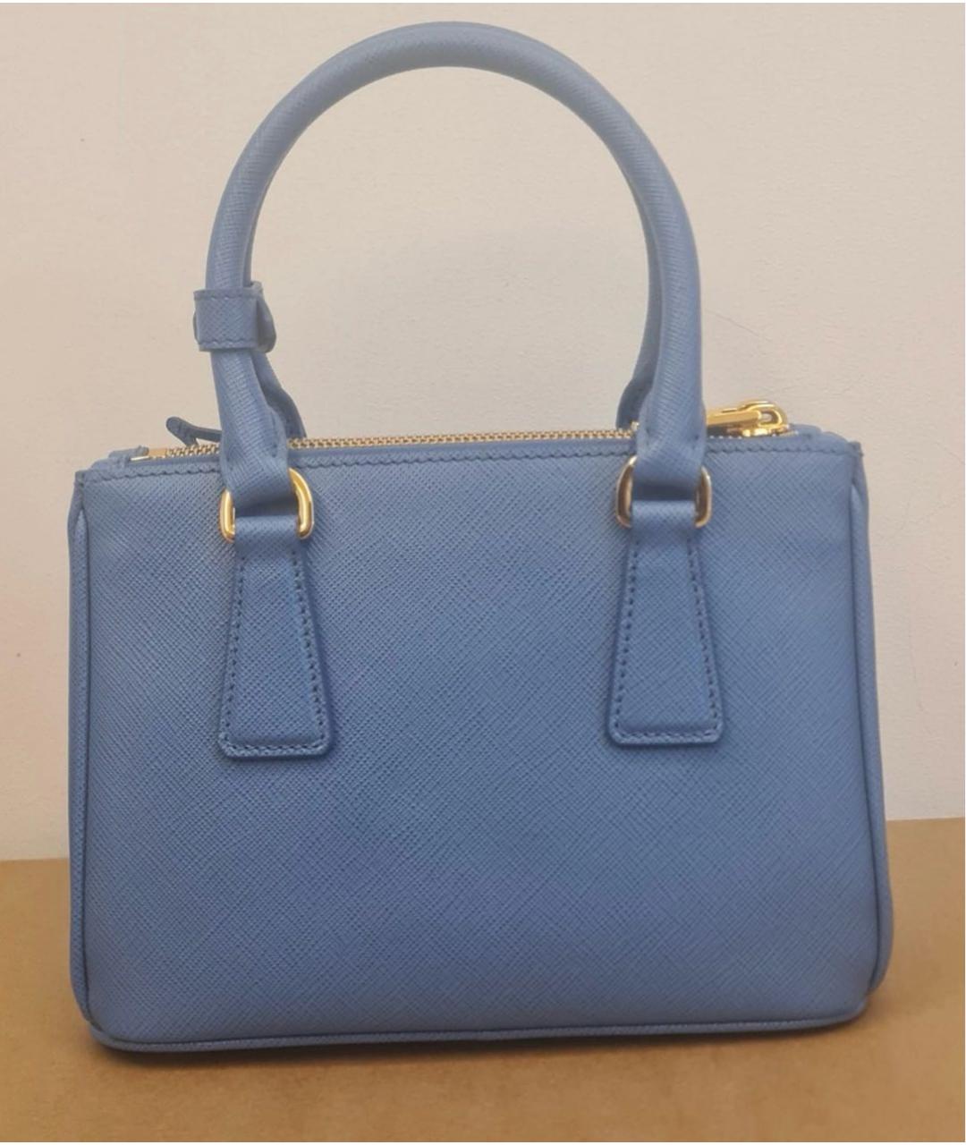 PRADA Темно-синяя кожаная сумка через плечо, фото 2