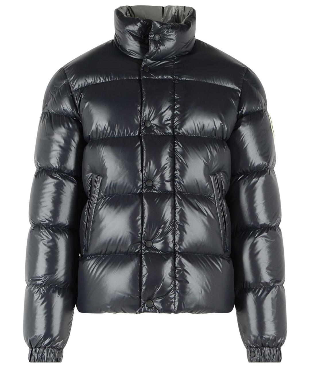 MONCLER Черный полиамидовый пуховик, фото 1