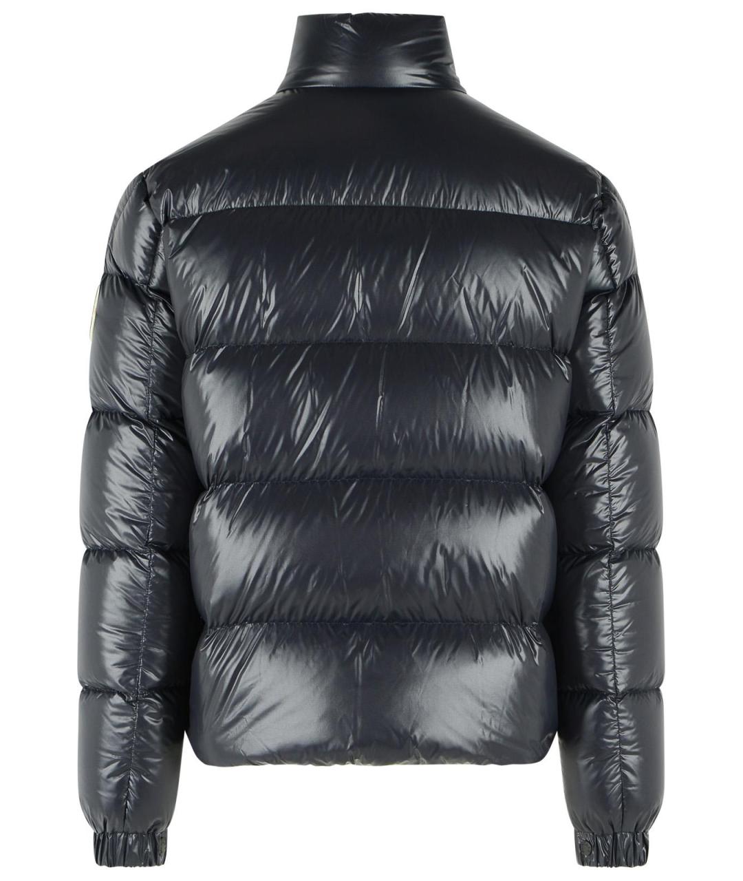 MONCLER Черный полиамидовый пуховик, фото 3