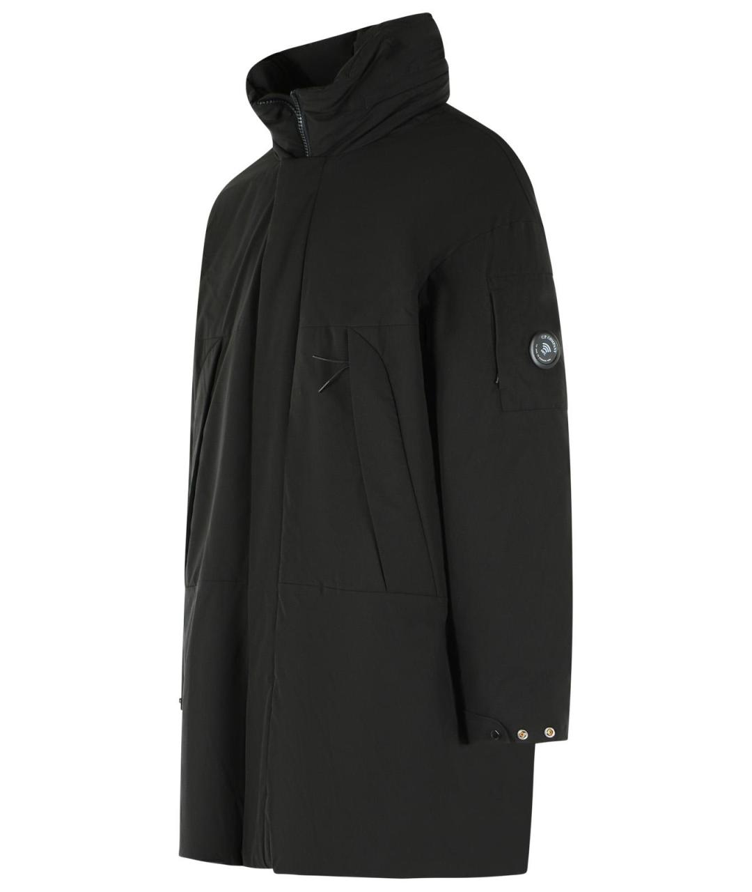CP COMPANY Черная полиэстеровая парка, фото 2