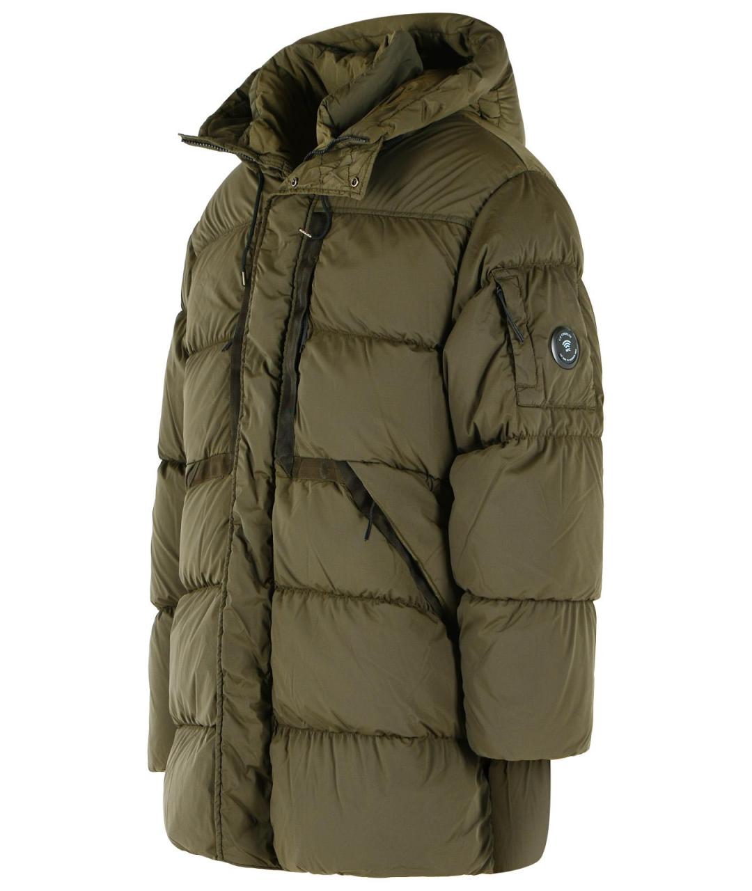 CP COMPANY Зеленый полиамидовый пуховик, фото 2