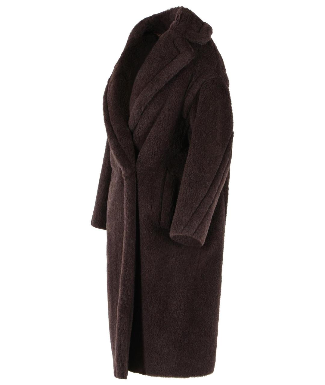 MAX MARA Коричневое шерстяное пальто, фото 2