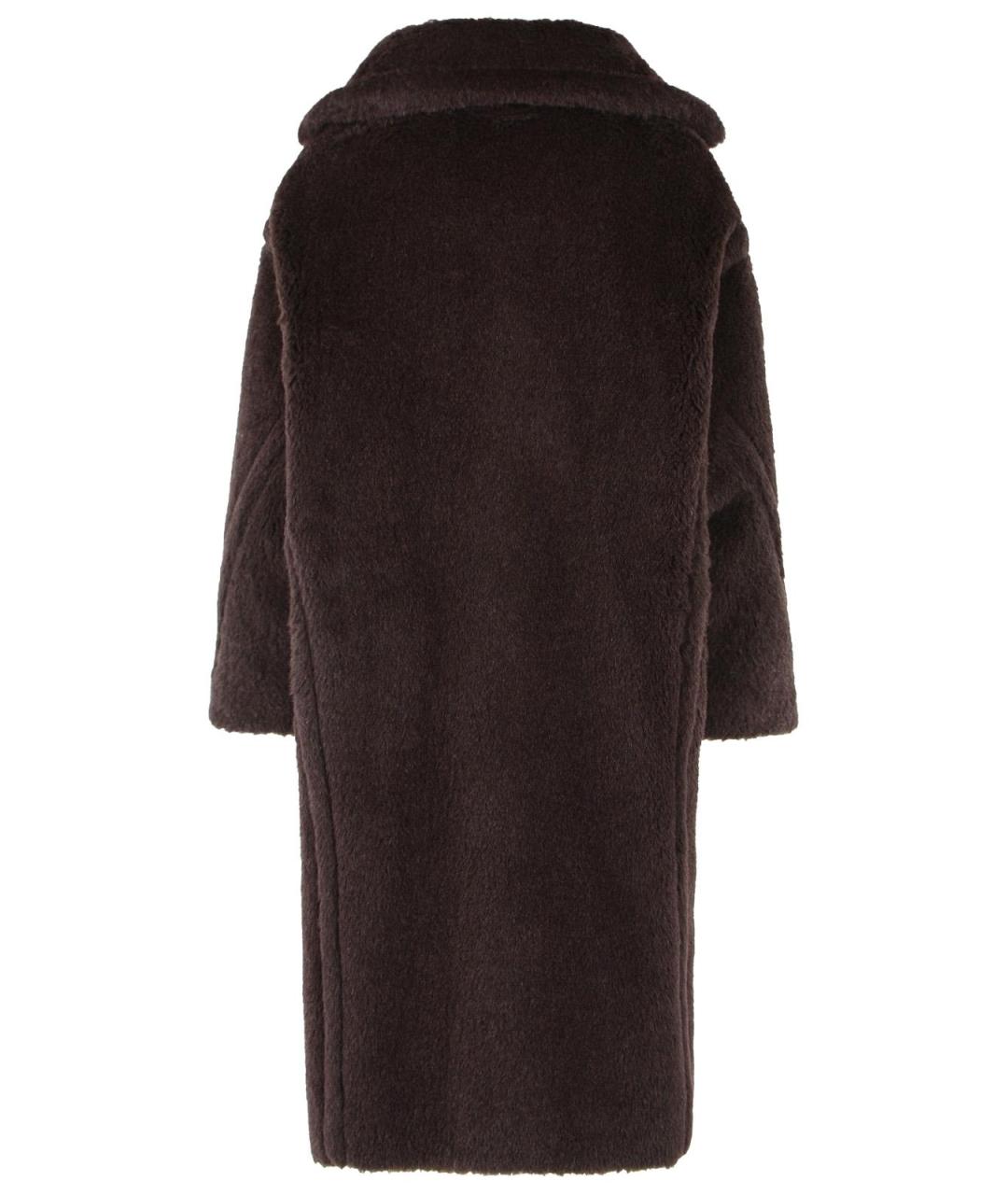 MAX MARA Коричневое шерстяное пальто, фото 3