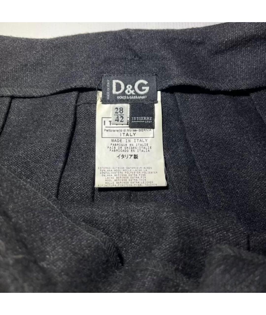 DOLCE&GABBANA Черная юбка мини, фото 3