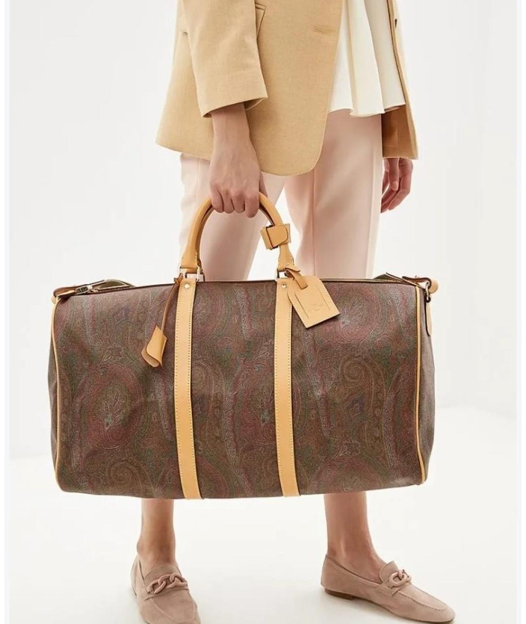 ETRO Коричневая дорожная/спортивная сумка, фото 4