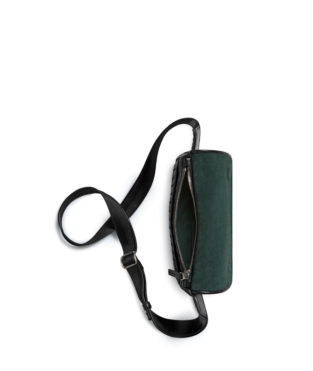 BOTTEGA VENETA Черная кожаная поясная сумка, фото 3