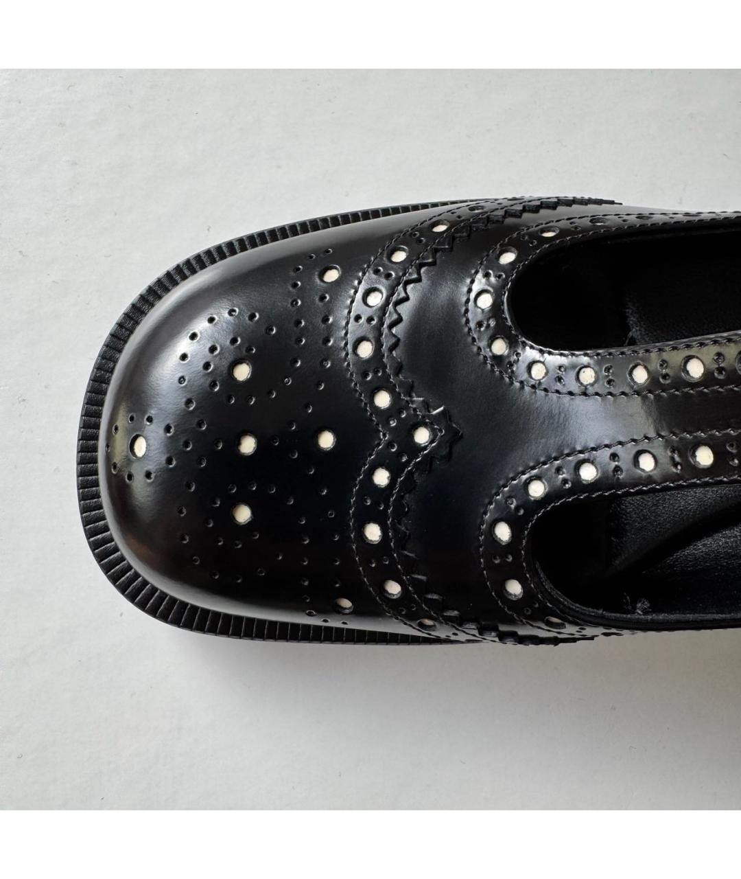 MIU MIU Черные кожаные босоножки, фото 5