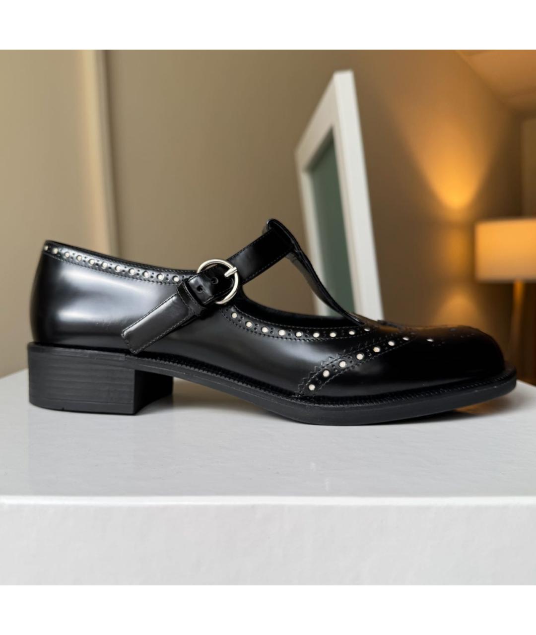 MIU MIU Черные кожаные босоножки, фото 9