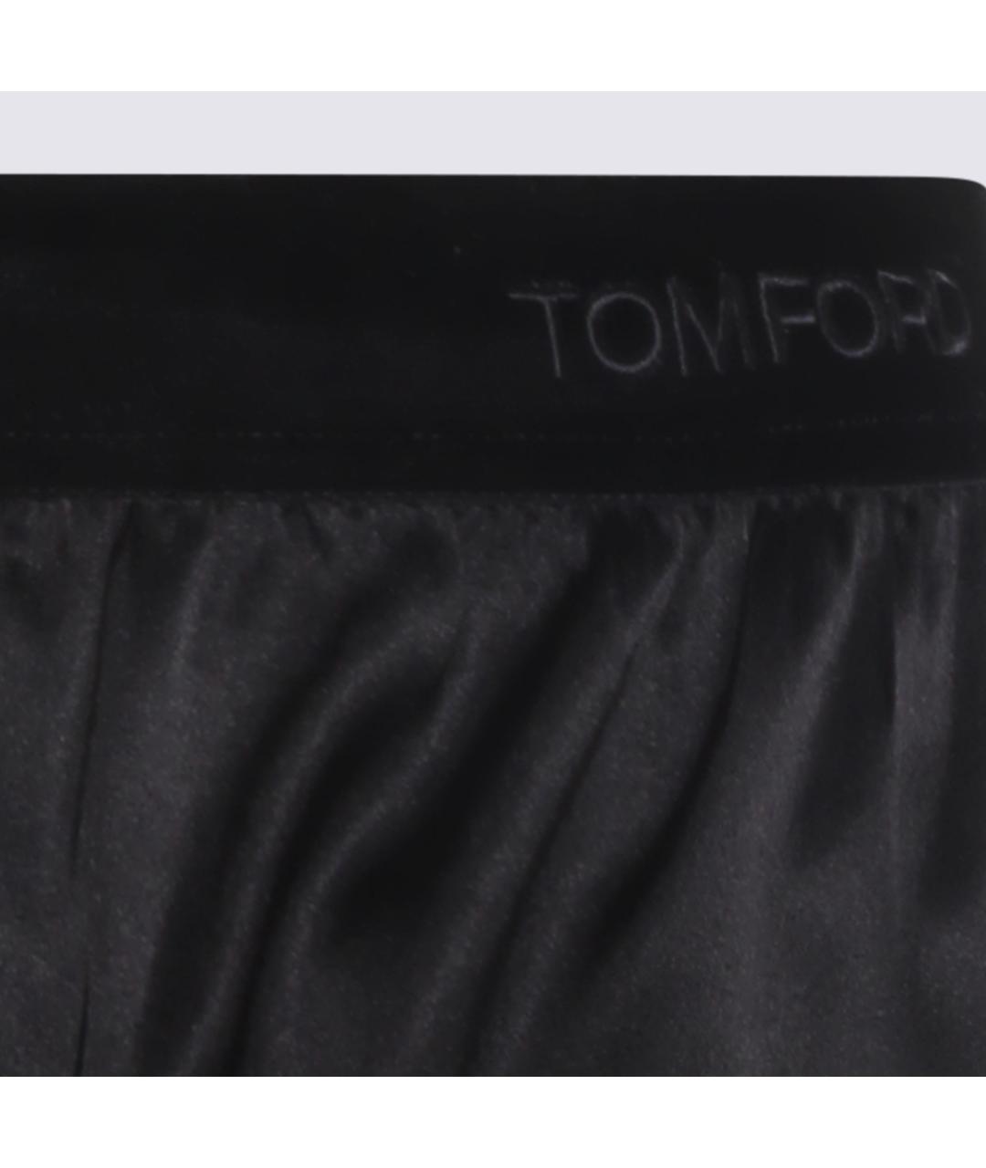 TOM FORD Черные шелковые шорты, фото 3