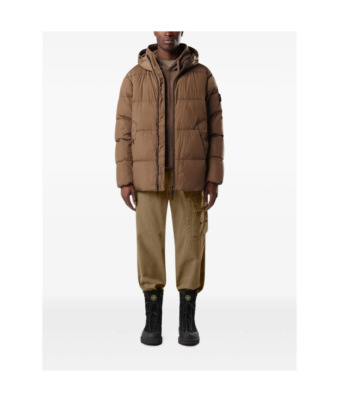 STONE ISLAND Коричневая куртка, фото 5
