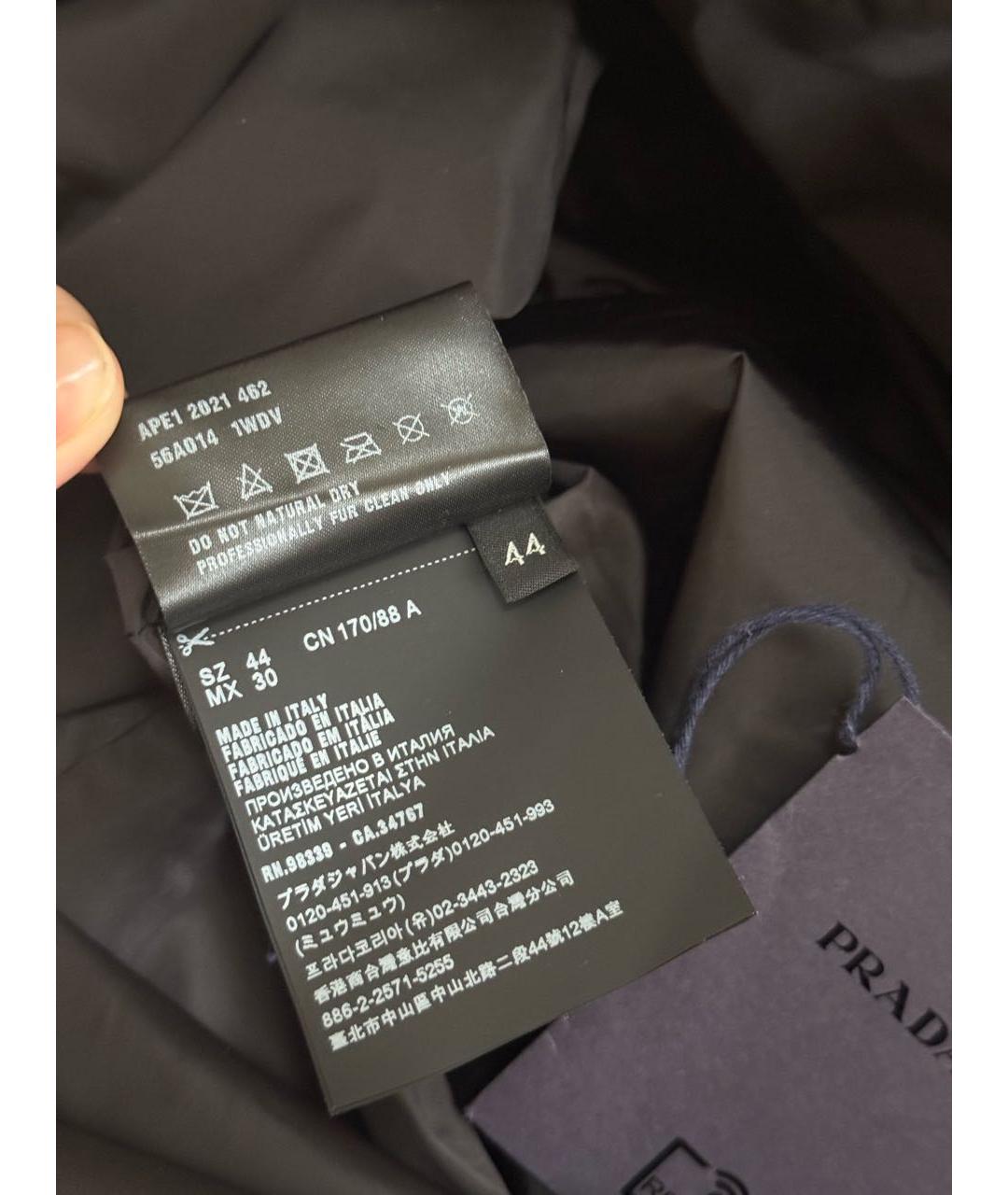 PRADA Черная кожаная дубленка, фото 3