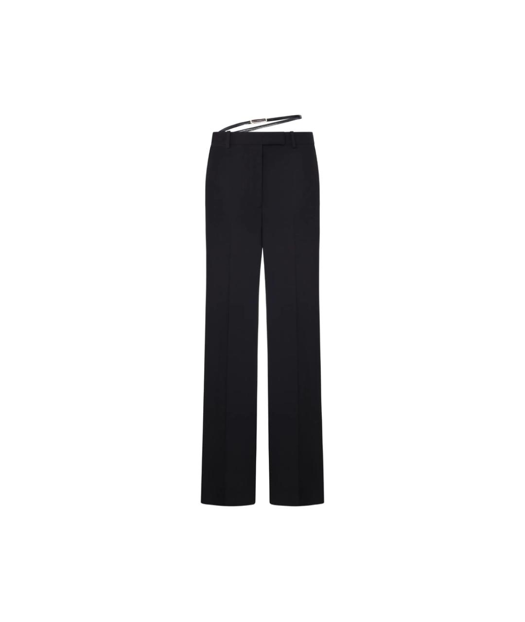 TOM FORD Черные шерстяные прямые брюки, фото 1
