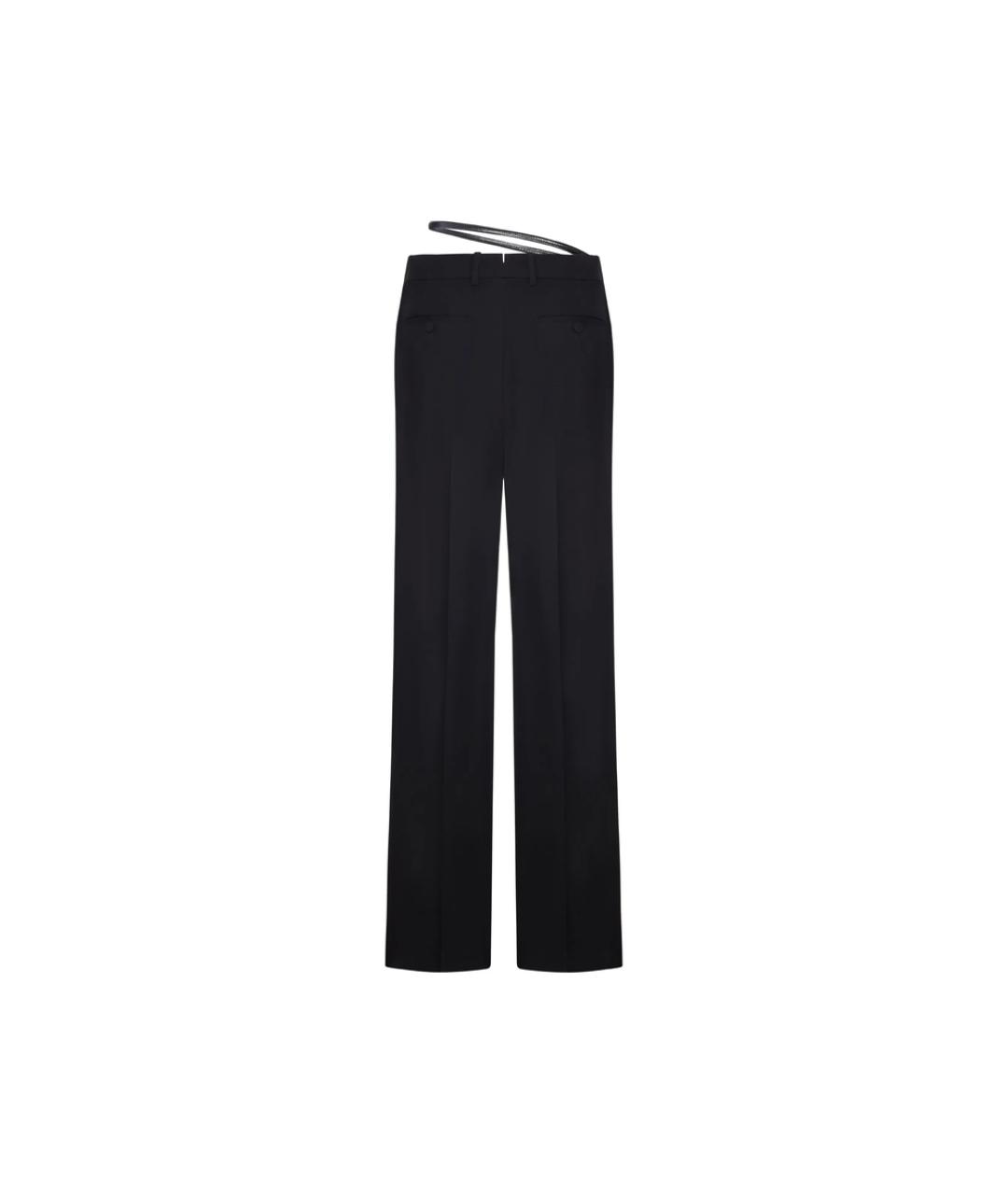 TOM FORD Черные шерстяные прямые брюки, фото 2
