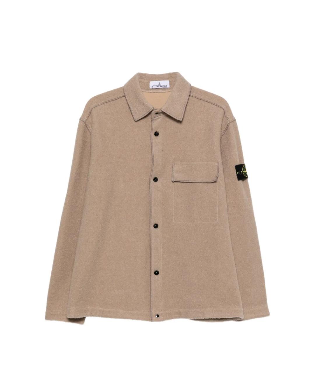 STONE ISLAND Бежевая полиамидовая куртка, фото 1