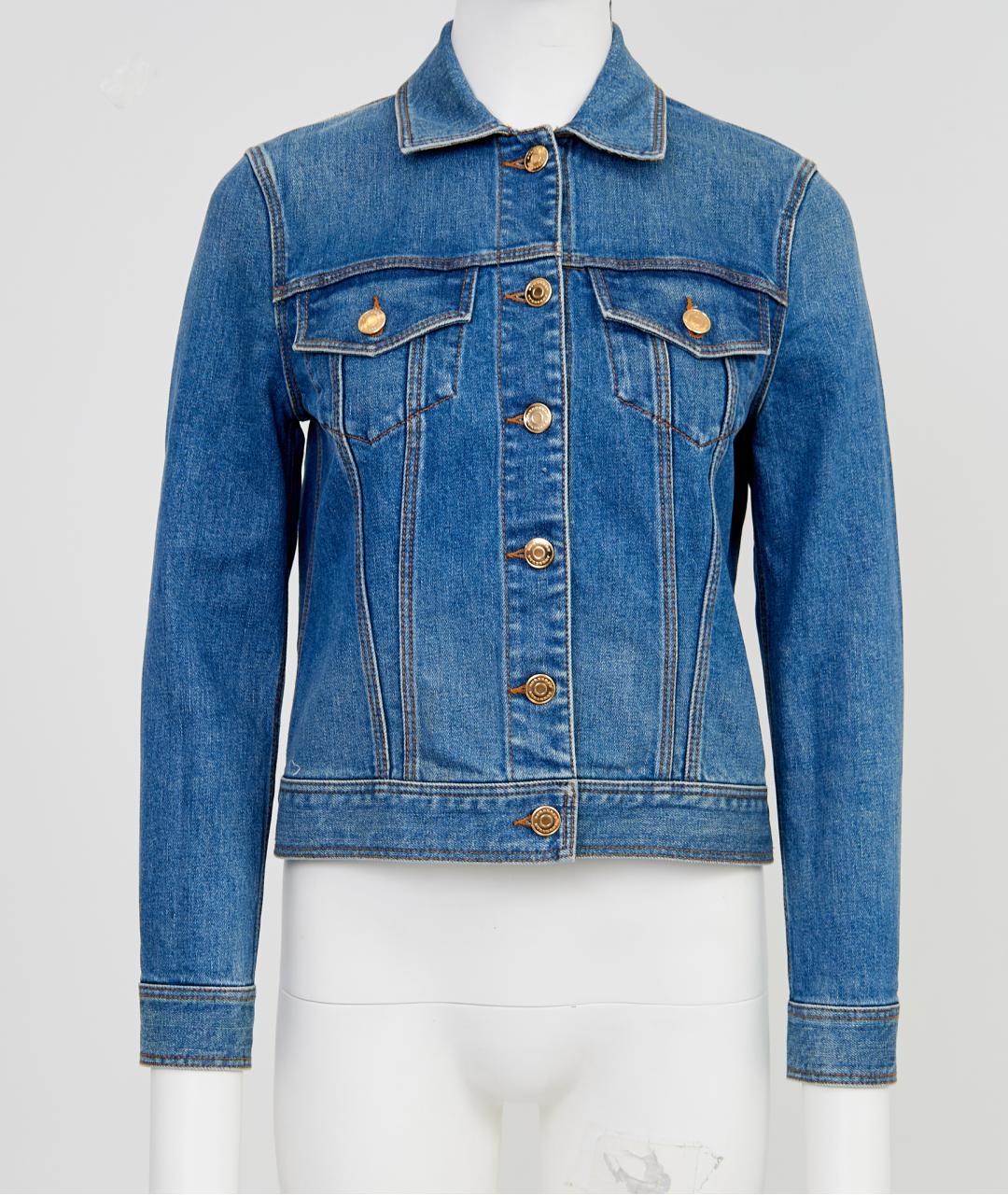 BURBERRY Синяя хлопковая куртка, фото 5