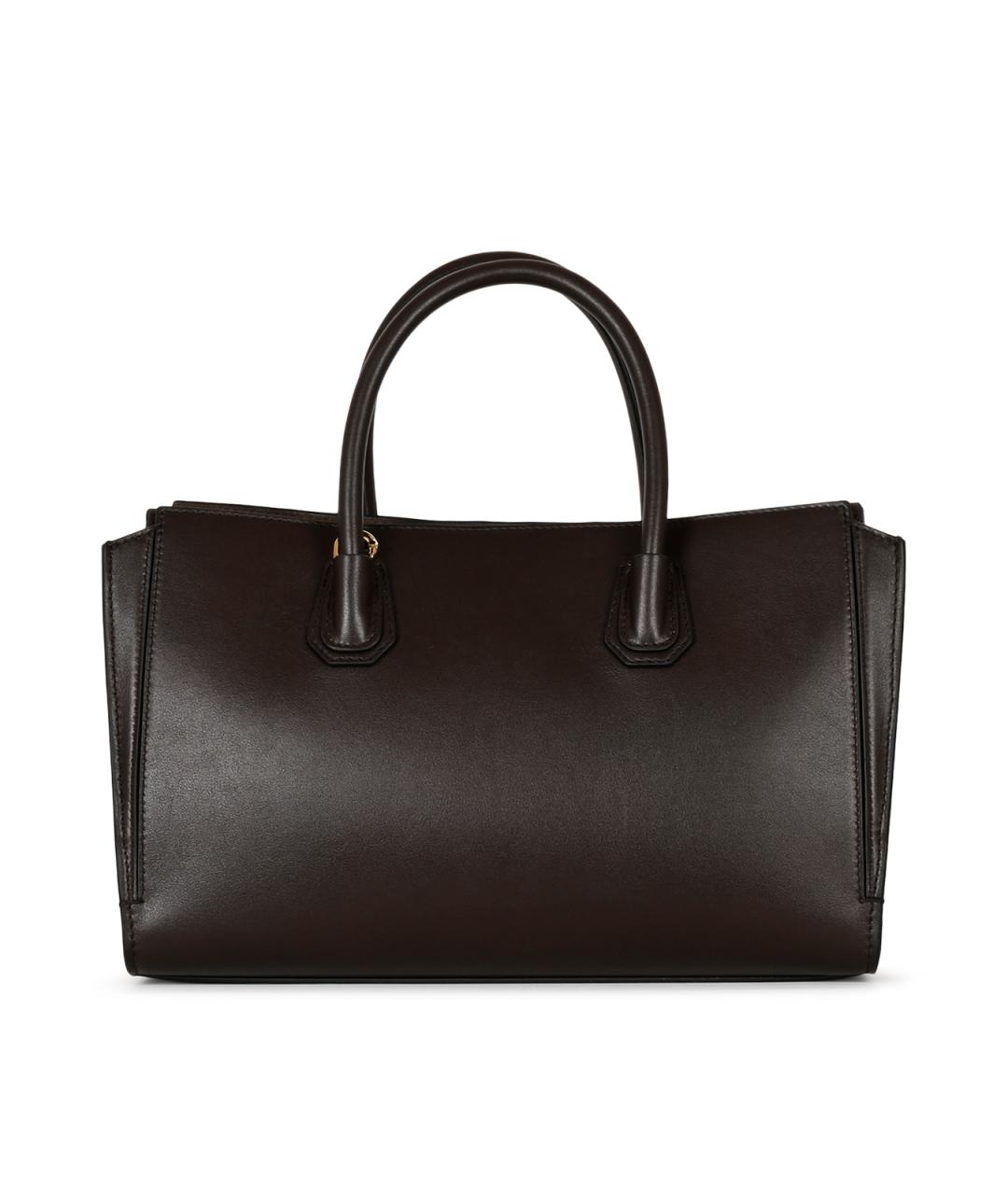 GIVENCHY Коричневая кожаная сумка тоут, фото 6