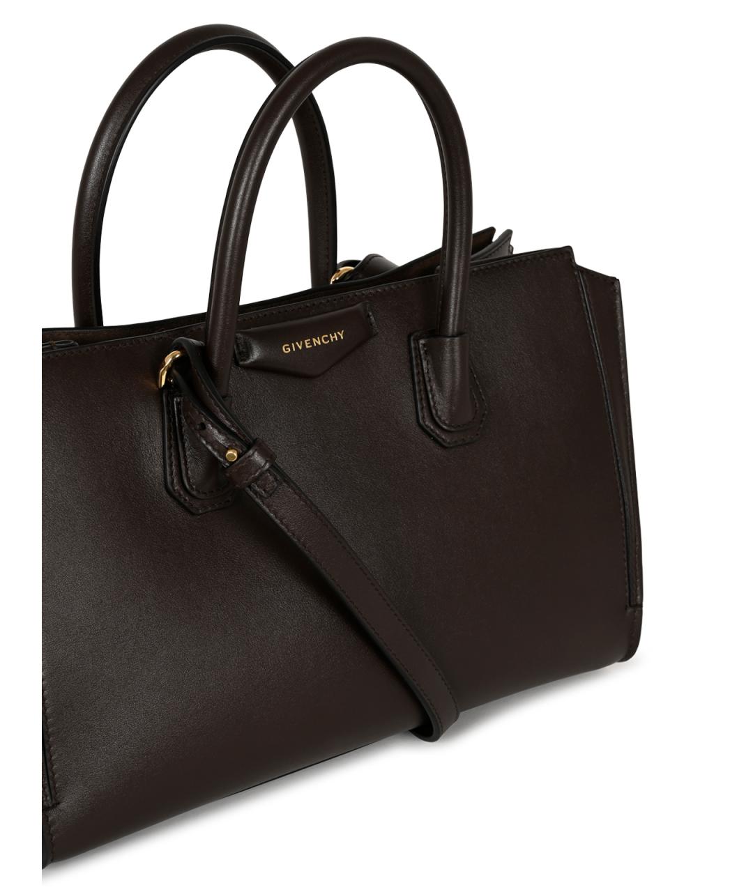 GIVENCHY Коричневая кожаная сумка тоут, фото 8