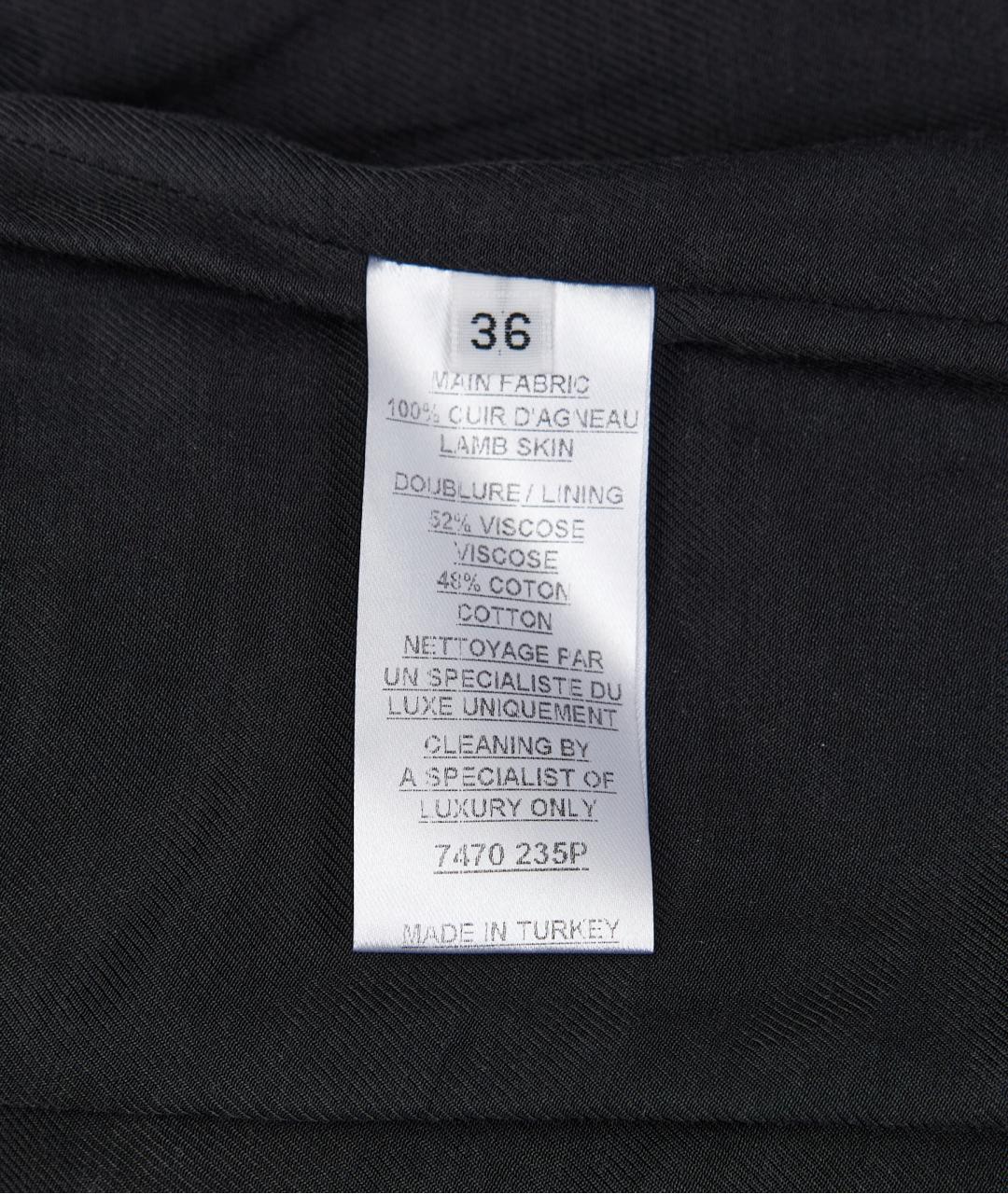 BALMAIN Черная кожаная куртка, фото 6