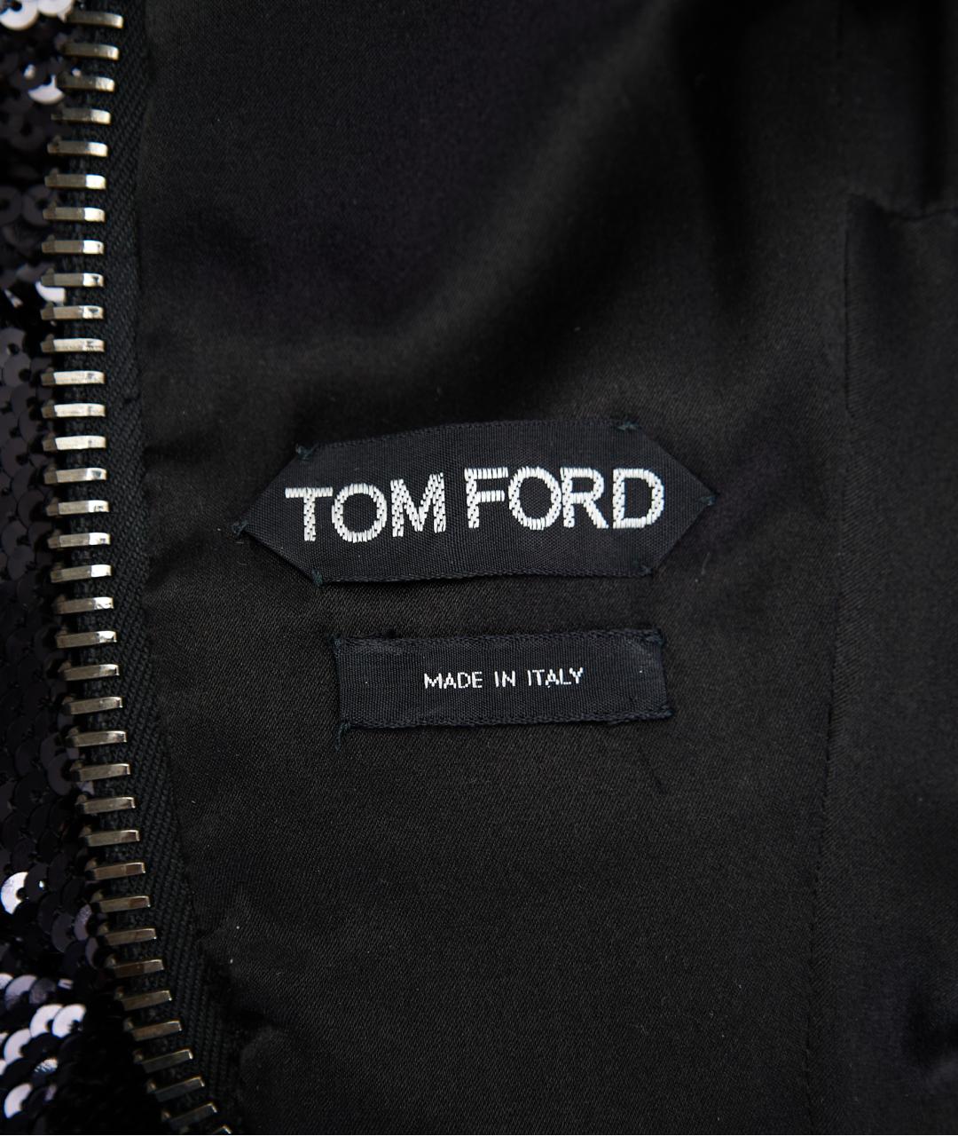 TOM FORD Черное полиамидовое вечернее платье, фото 5