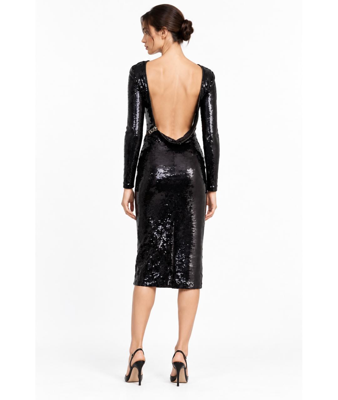 TOM FORD Черное полиамидовое вечернее платье, фото 3