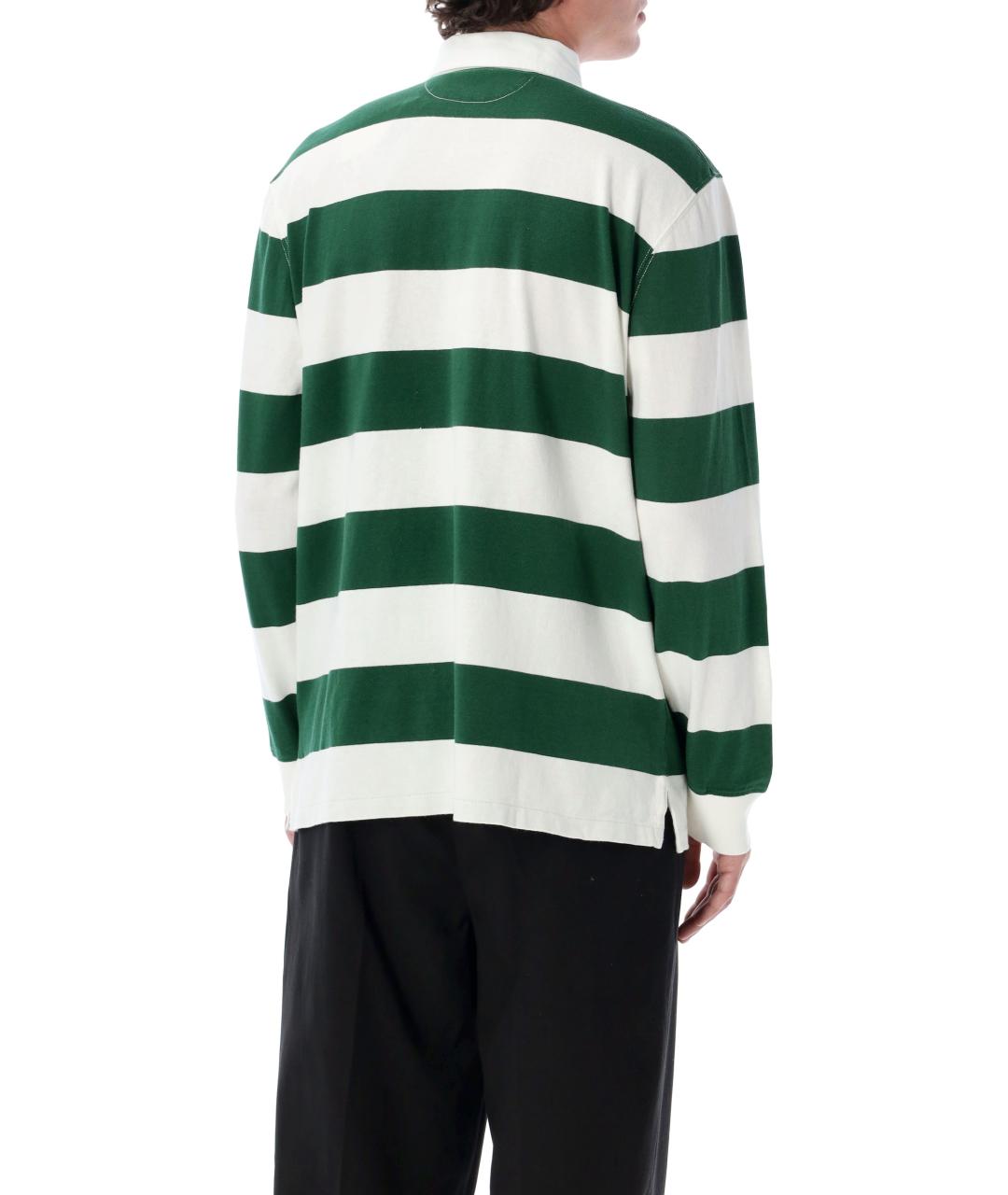 POLO RALPH LAUREN Мульти хлопковое поло с длинным рукавом, фото 2