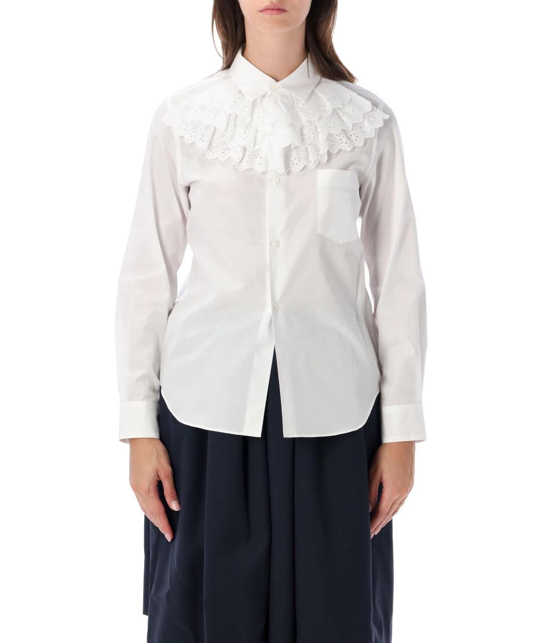 COMME DES GARÇONS Белая хлопковая рубашка, фото 1