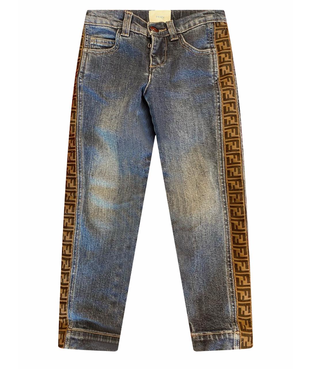 FENDI KIDS Синие детские джинсы, фото 1