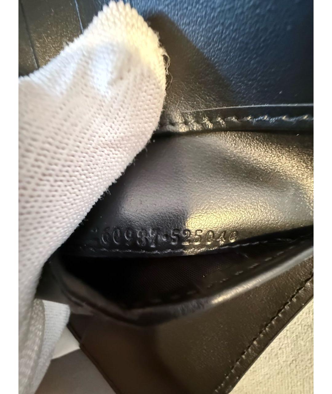 GUCCI Черный кожаный кошелек, фото 4