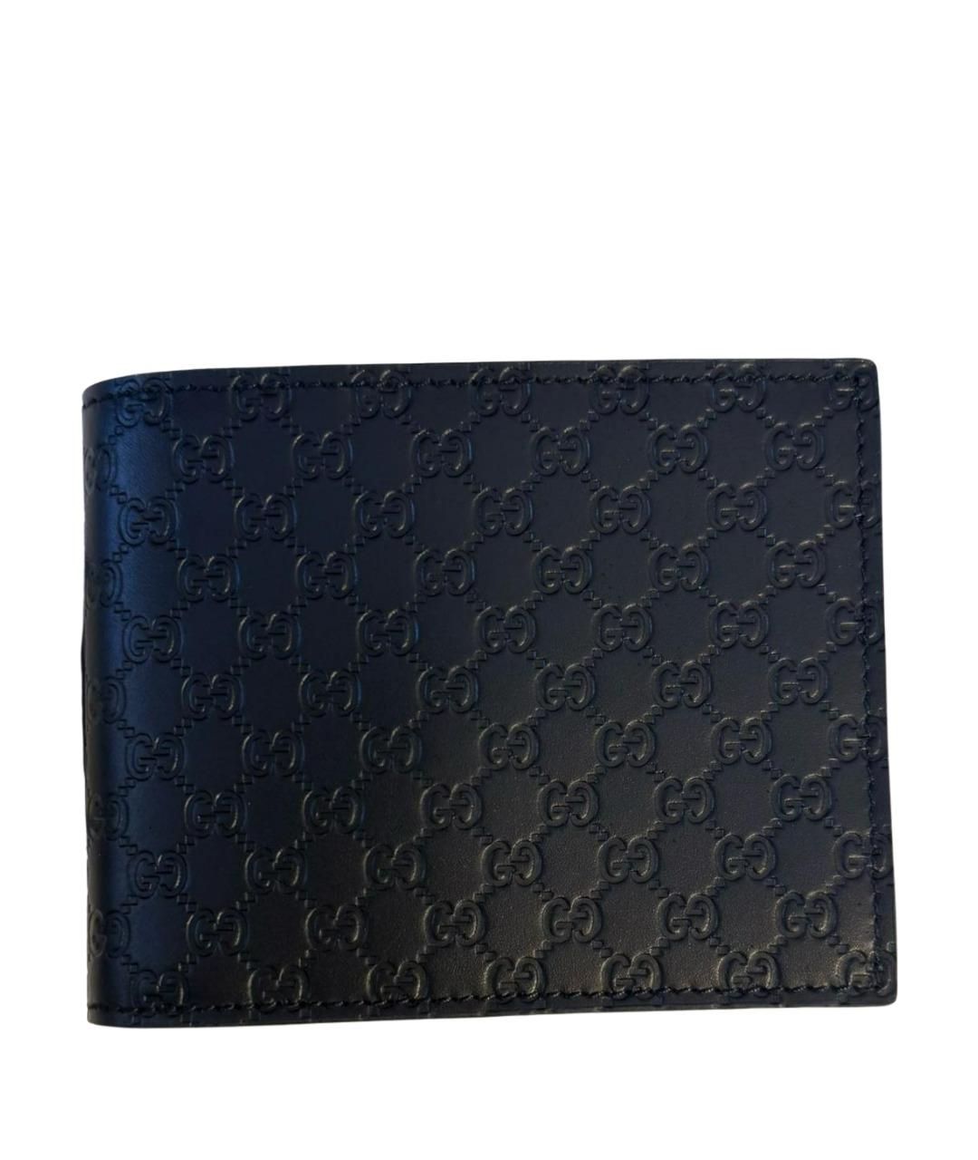 GUCCI Черный кожаный кошелек, фото 1
