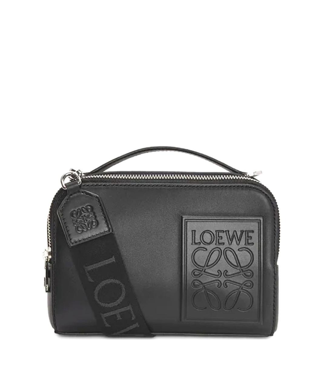 LOEWE Черная кожаная сумка на плечо, фото 1