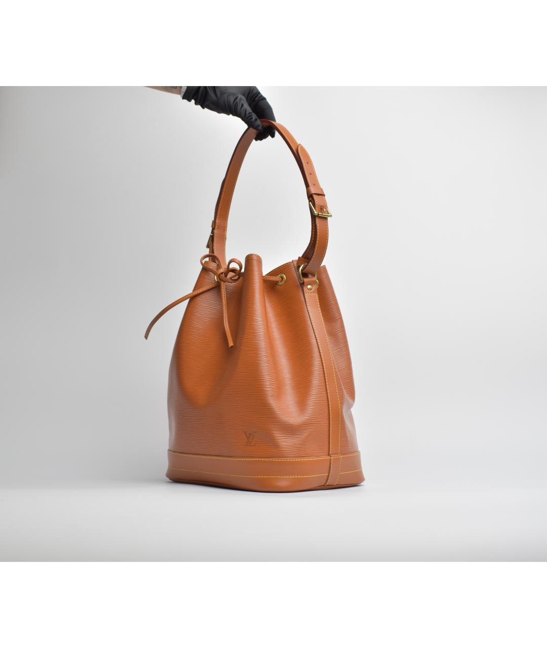 LOUIS VUITTON Оранжевая кожаная сумка через плечо, фото 2
