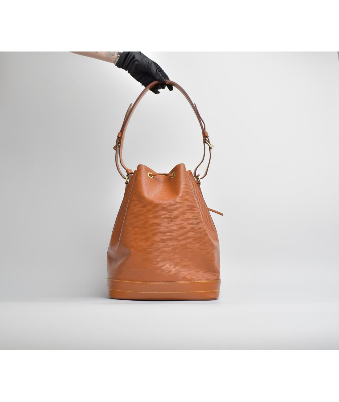 LOUIS VUITTON Оранжевая кожаная сумка через плечо, фото 3