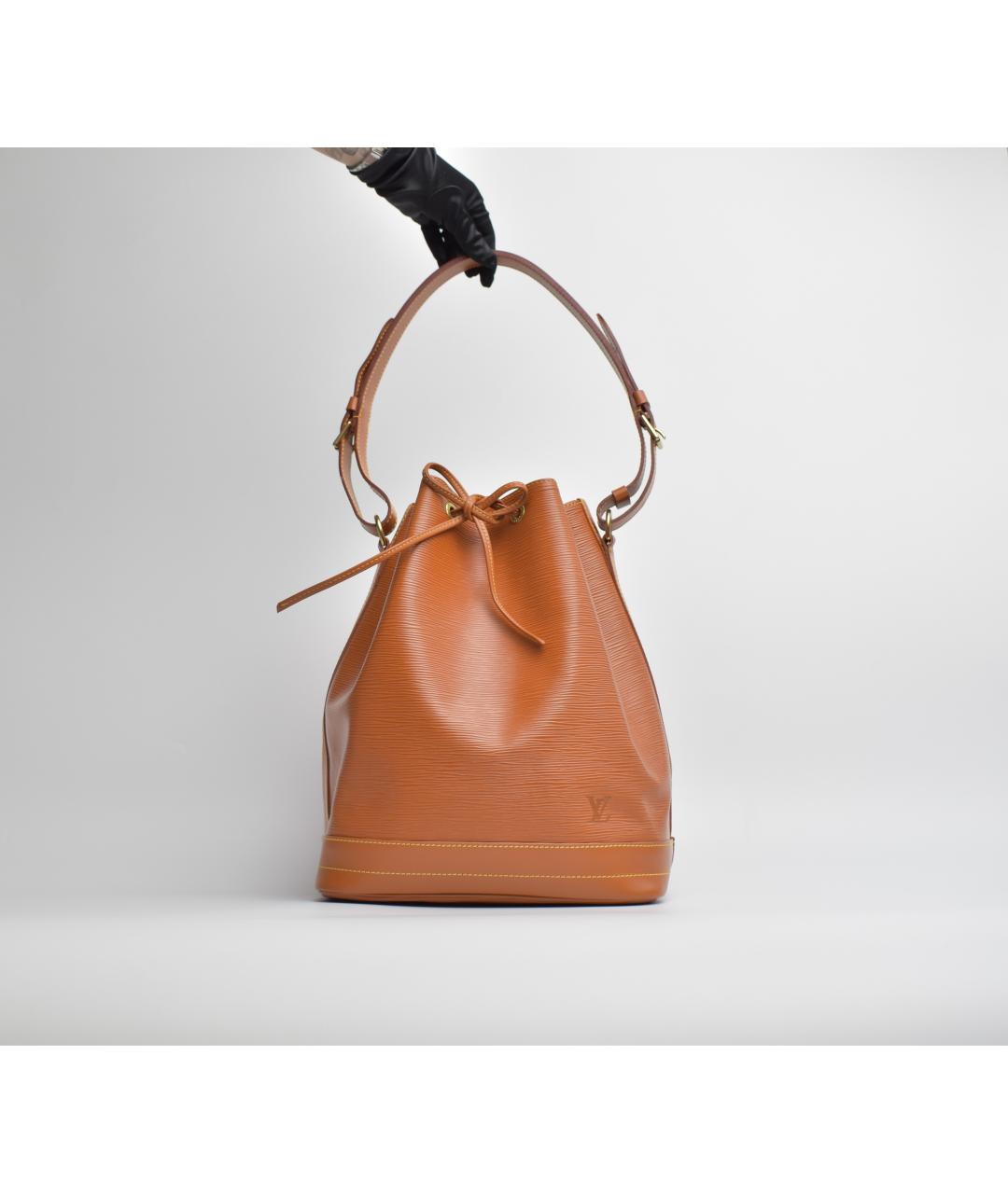 LOUIS VUITTON Оранжевая кожаная сумка через плечо, фото 4