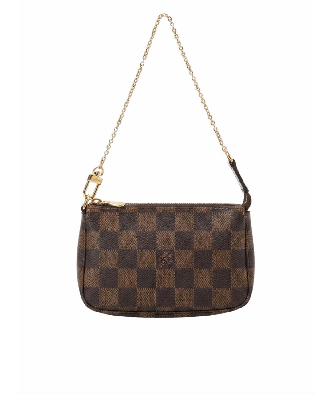 LOUIS VUITTON Коричневая сумка с короткими ручками из канвы, фото 1