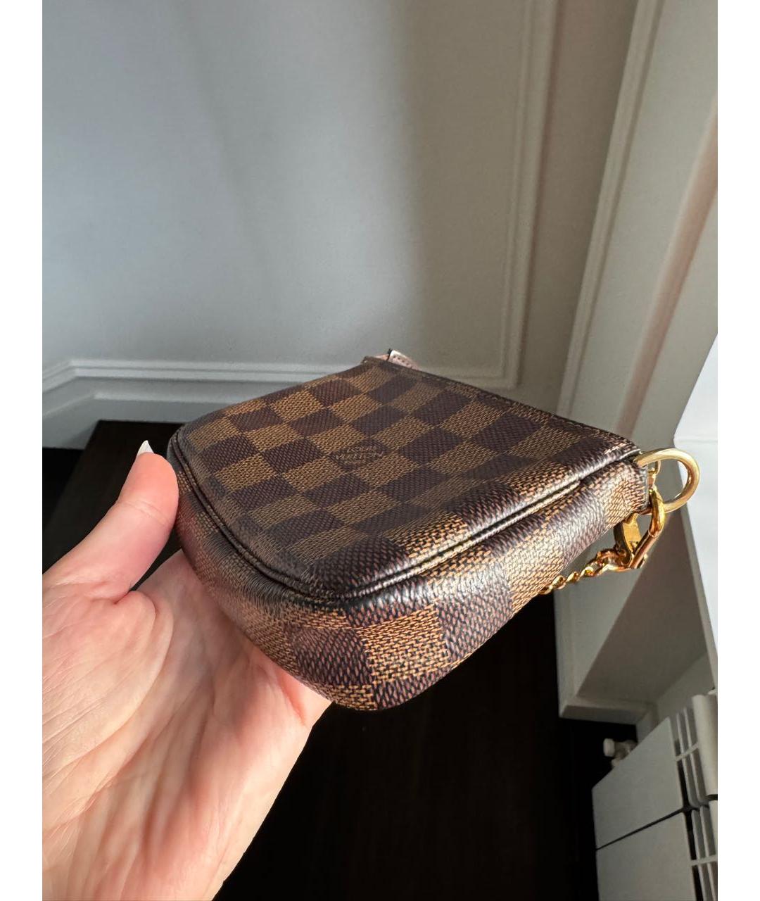 LOUIS VUITTON Коричневая сумка с короткими ручками из канвы, фото 2