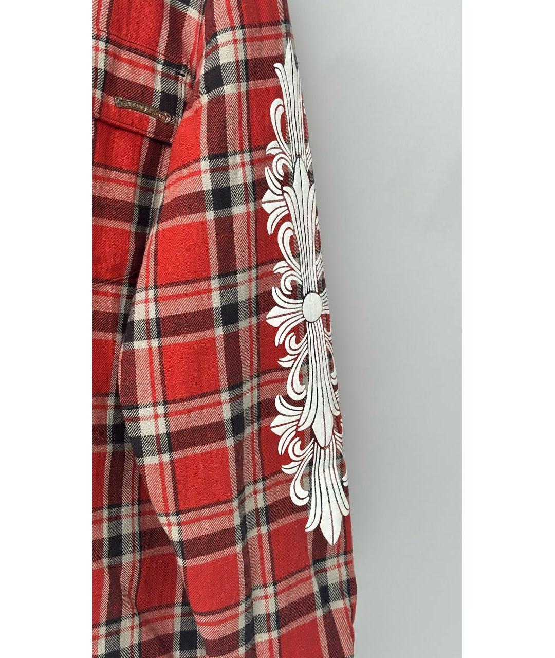 CHROME HEARTS Бордовая хлопковая куртка, фото 5