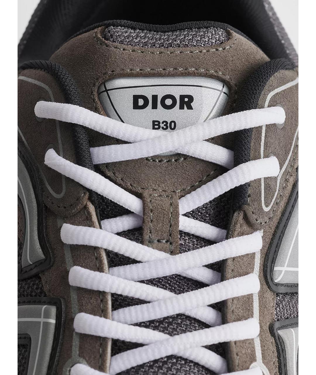CHRISTIAN DIOR Мульти замшевые низкие кроссовки / кеды, фото 4