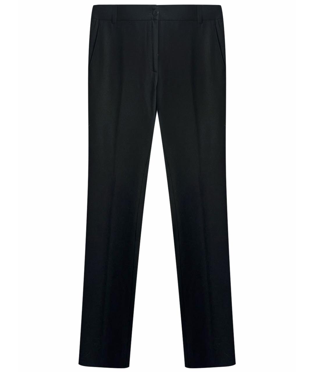 ERMANNO SCERVINO Черные шерстяные брюки широкие, фото 1
