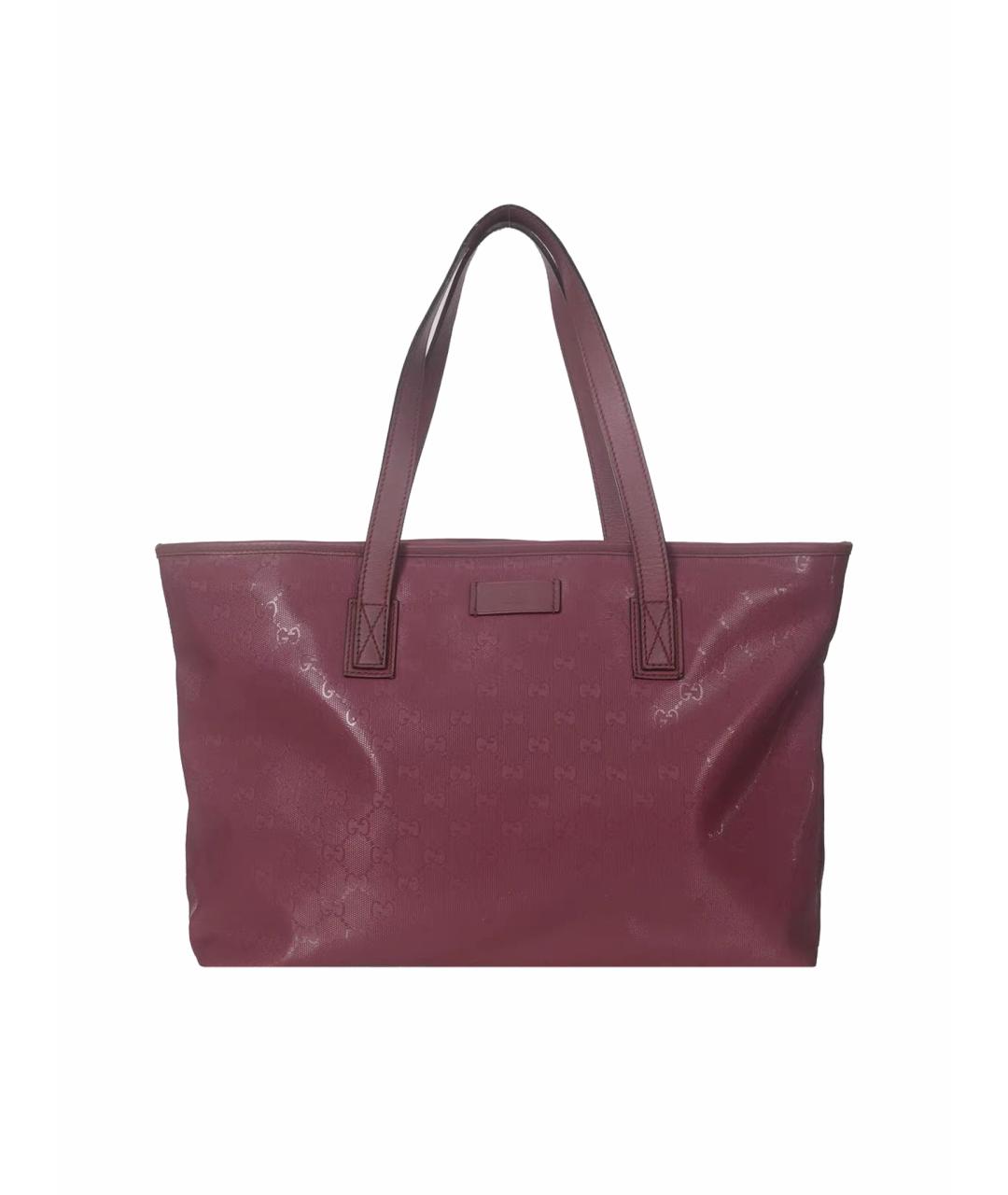 GUCCI Розовая сумка тоут из канвы, фото 1