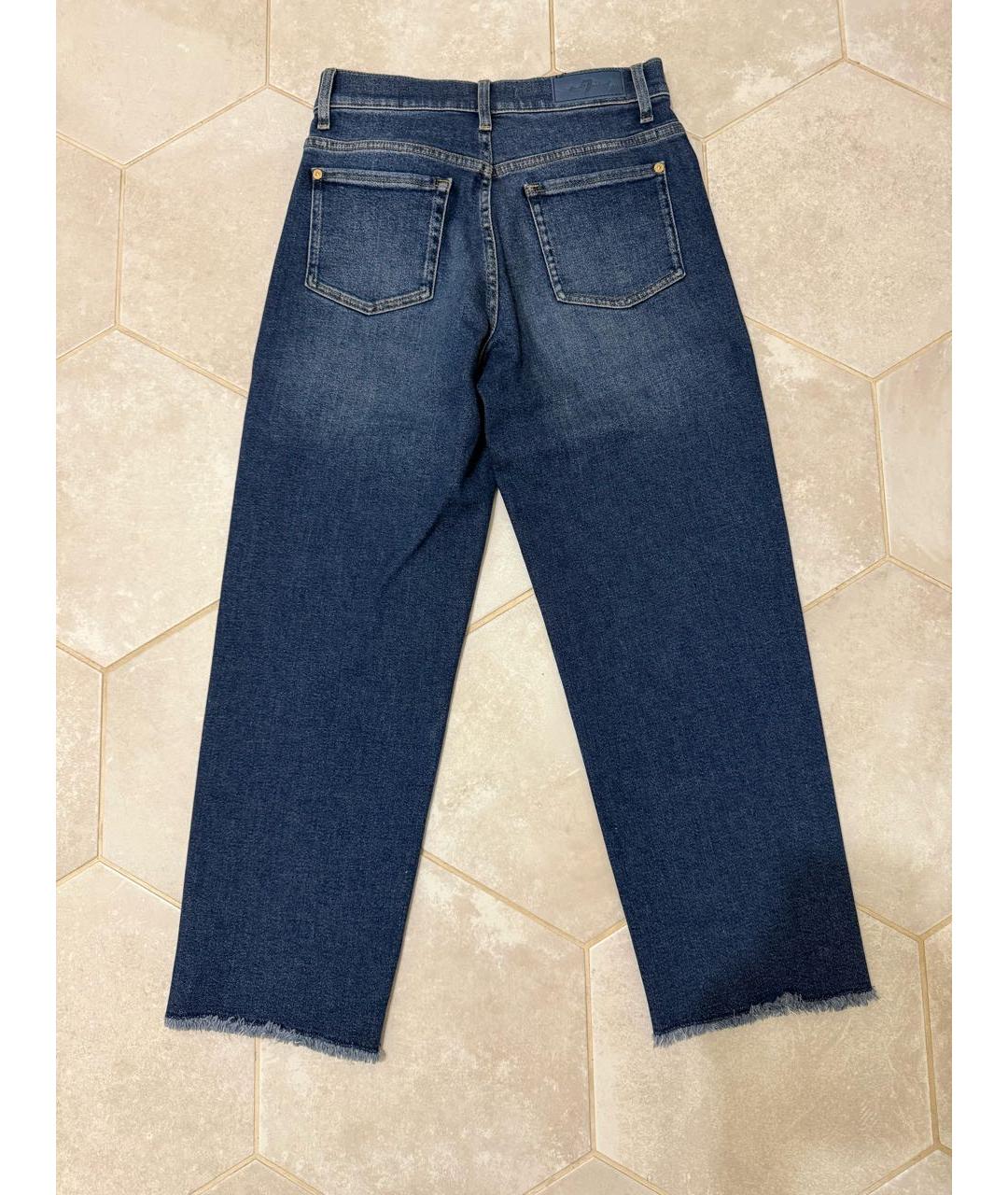 7 FOR ALL MANKIND Синие прямые джинсы, фото 2