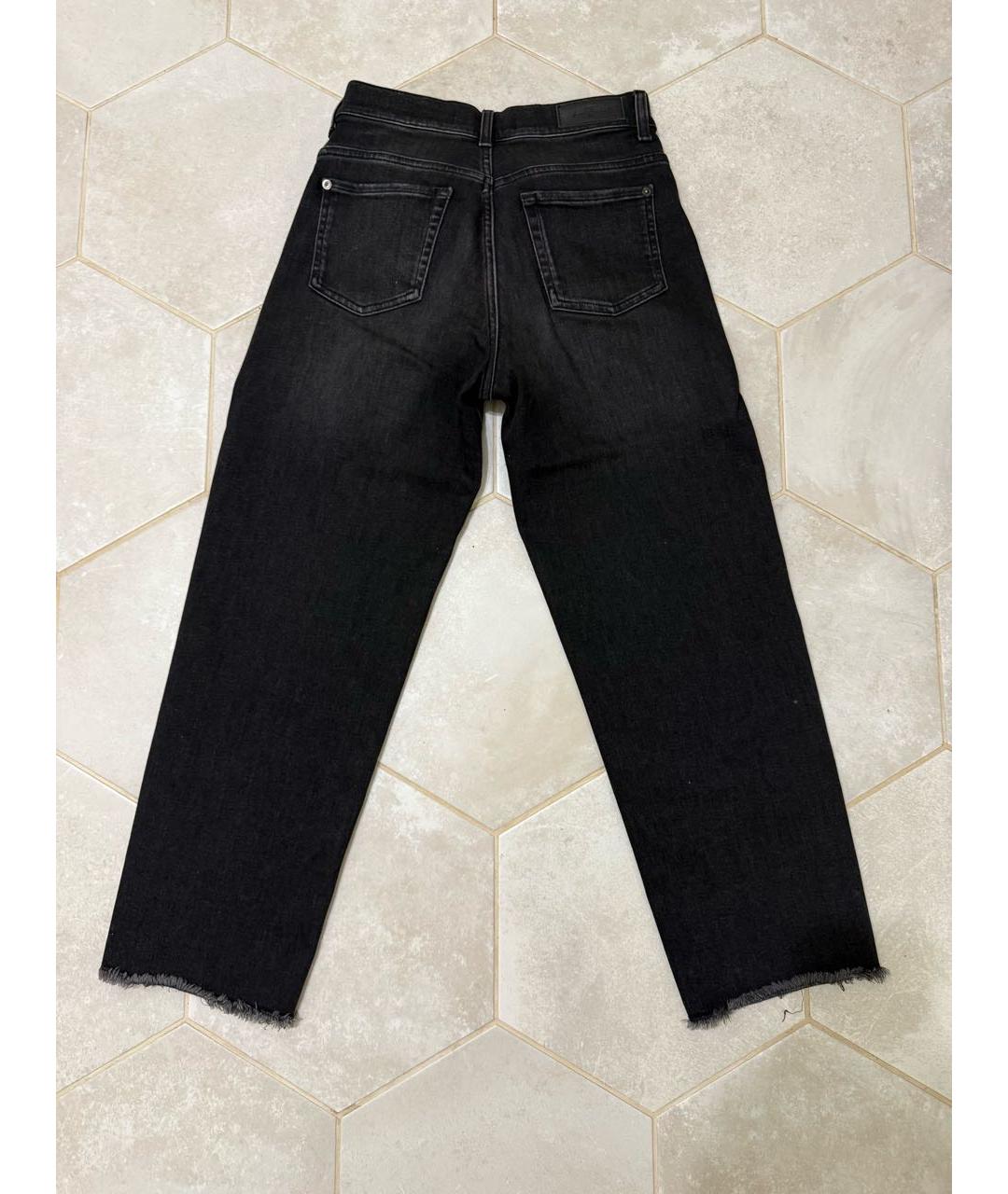 7 FOR ALL MANKIND Черные прямые джинсы, фото 2