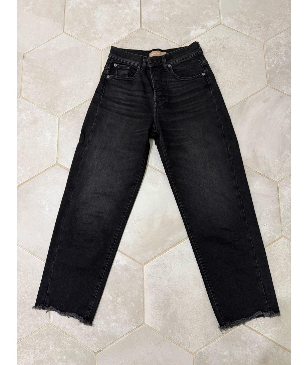 7 FOR ALL MANKIND Черные прямые джинсы, фото 5