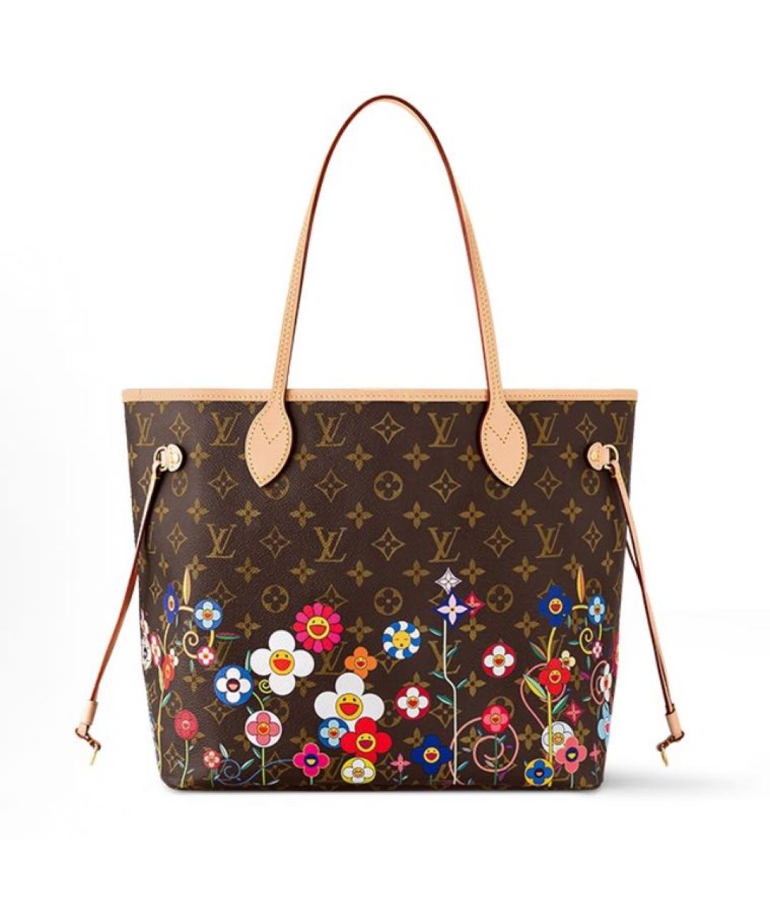 LOUIS VUITTON Коричневая сумка тоут из канвы, фото 5