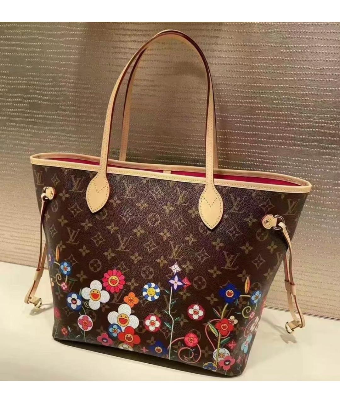 LOUIS VUITTON Коричневая сумка тоут из канвы, фото 3