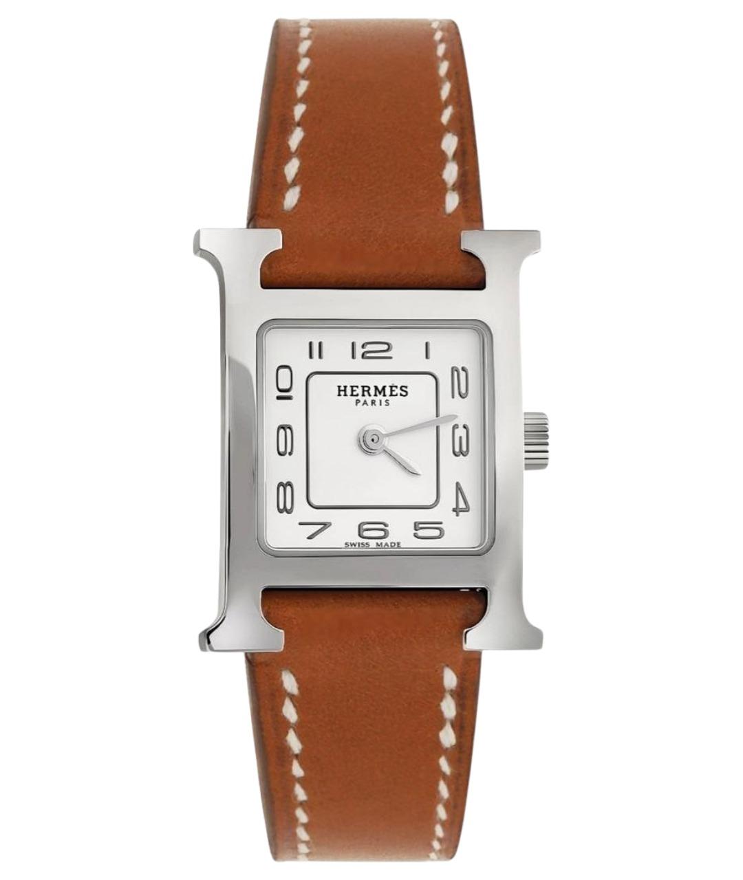 HERMES Коричневые часы, фото 1