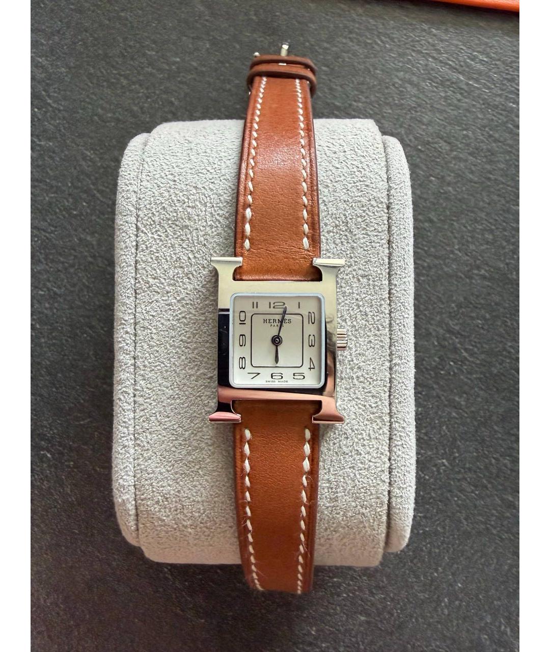 HERMES Коричневые часы, фото 3
