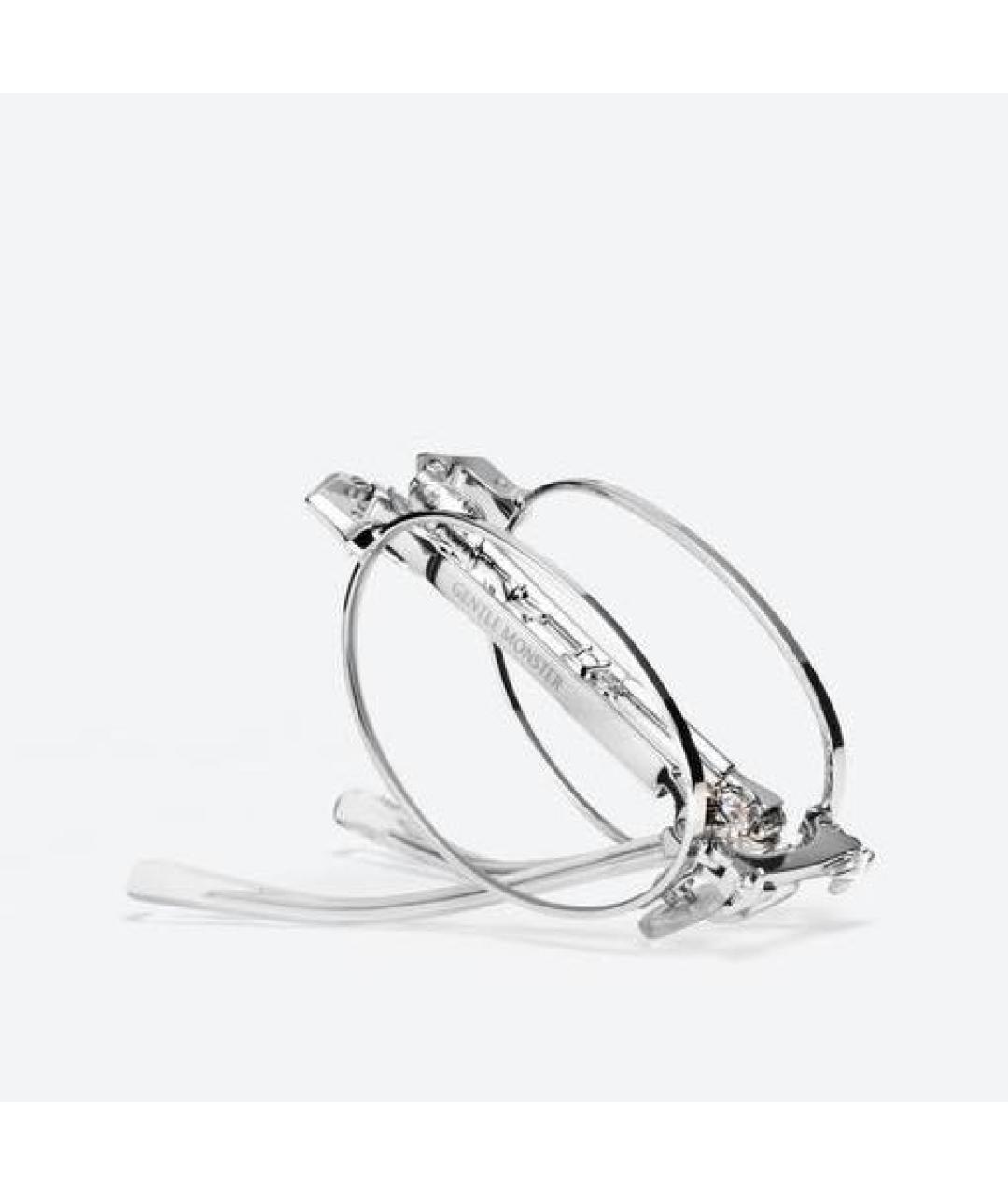 GENTLE MONSTER Серебряные металлические солнцезащитные очки, фото 5