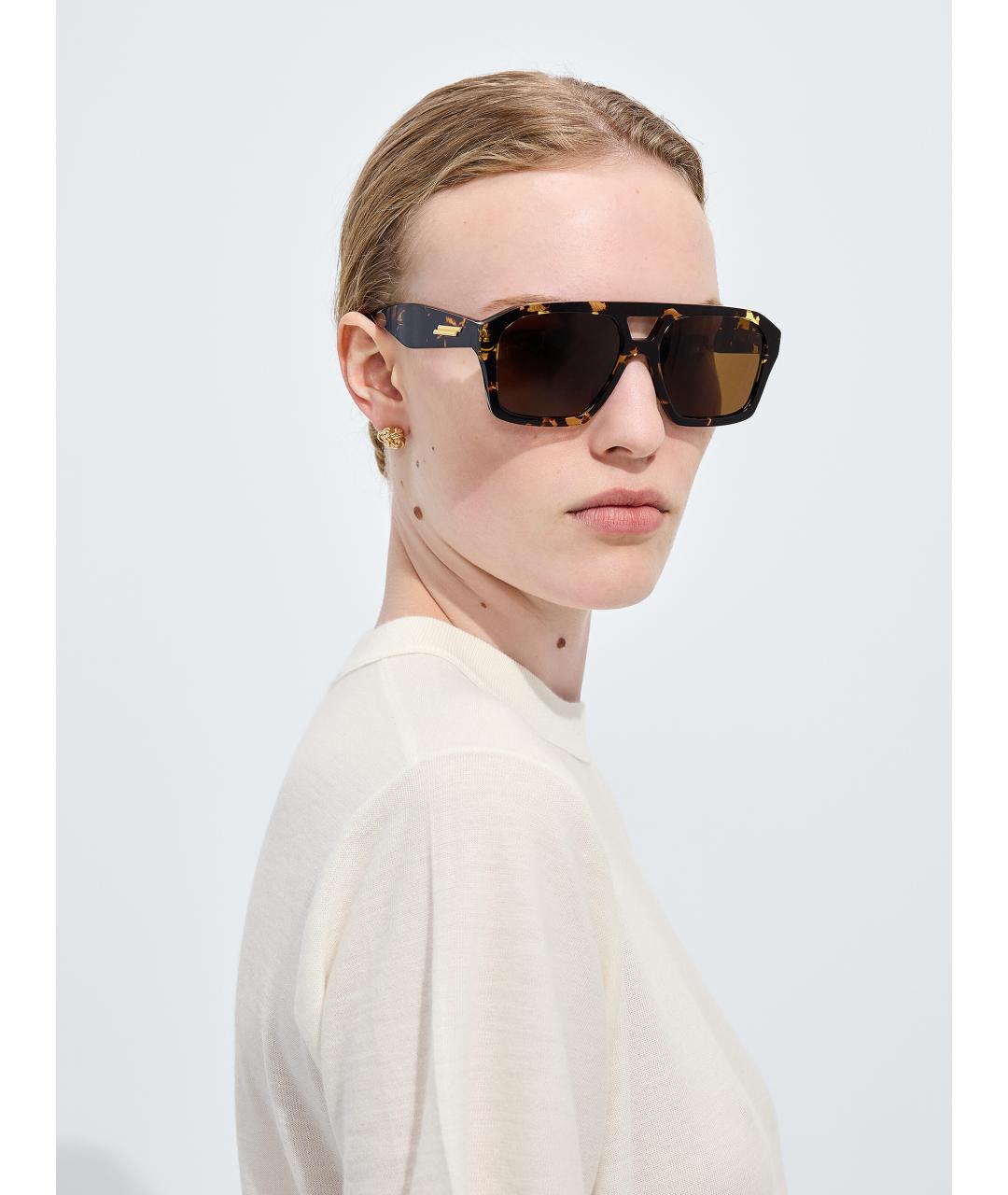 BOTTEGA VENETA Мульти пластиковые солнцезащитные очки, фото 2