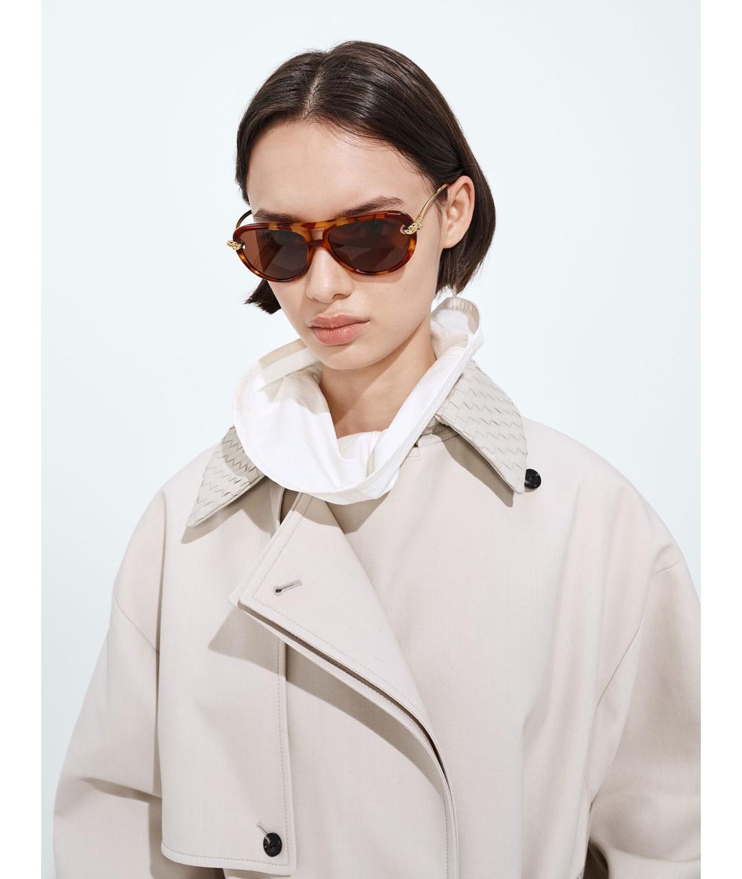 BOTTEGA VENETA Мульти пластиковые солнцезащитные очки, фото 2