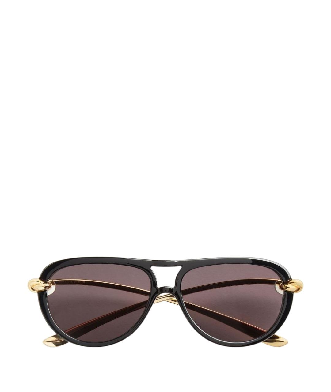BOTTEGA VENETA Черные пластиковые солнцезащитные очки, фото 1